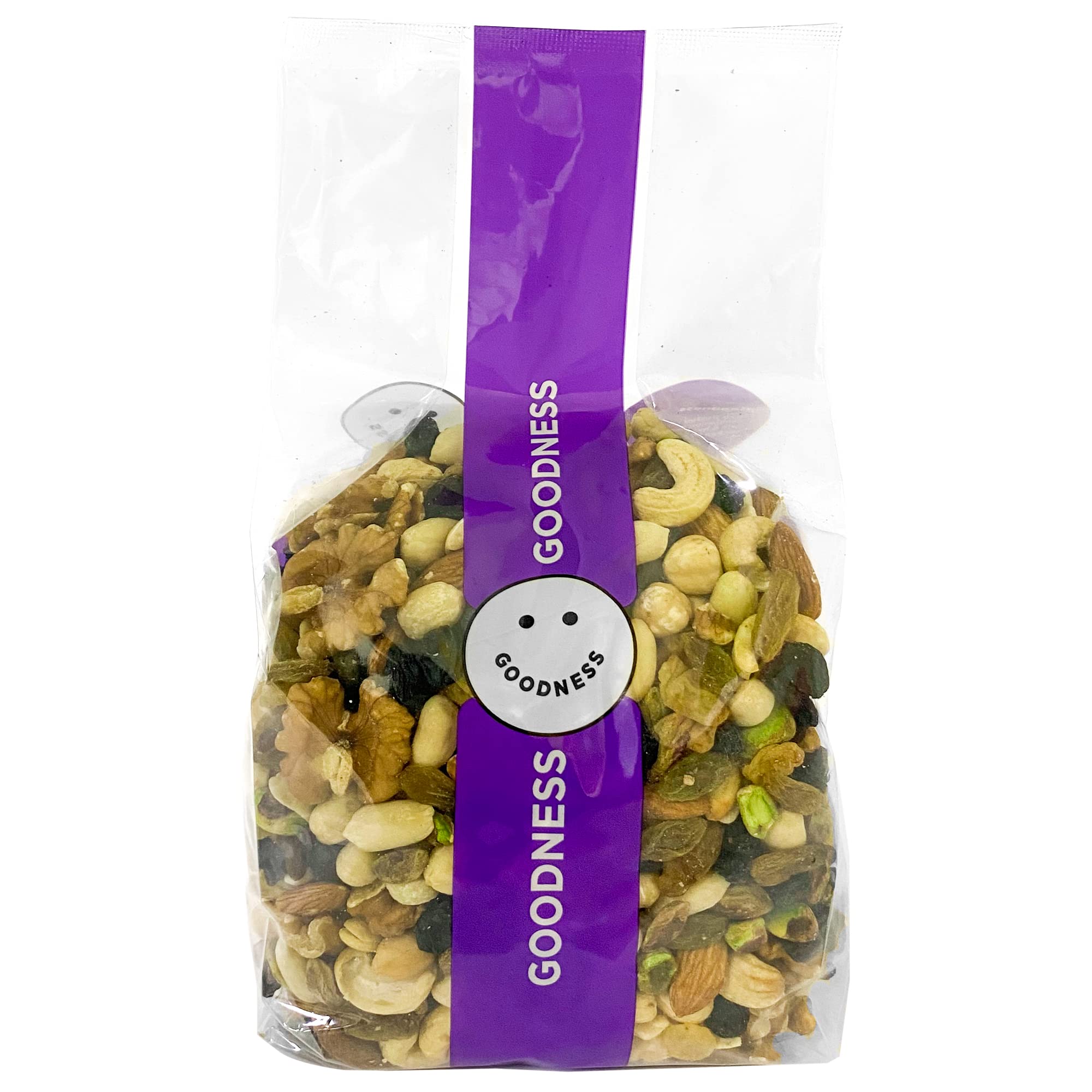 Goodness Mixed Nuts and Dried Fruits -Raisins, Almonds, Walnuts , Peanuts Kernel , Cashew Nuts & Pistachio Kernel, Hazelnuts Kernel 1 Kg - nuts mix + dry fruits