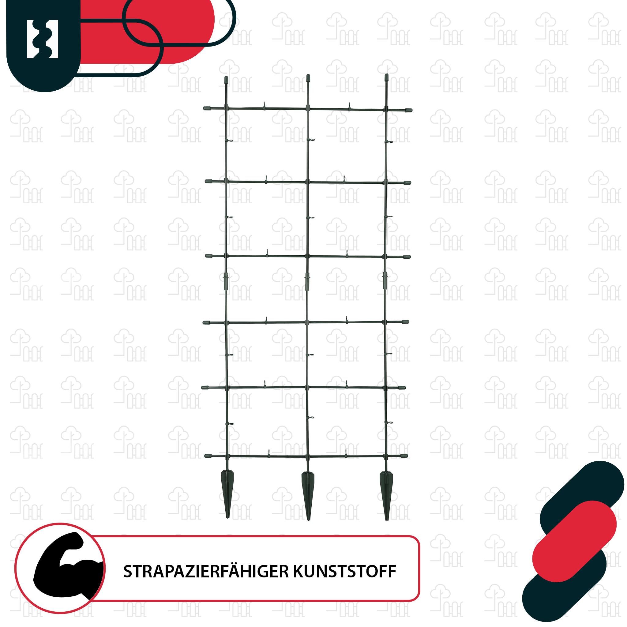 KOTARBAU® Traliccio per Rampicanti da Esterno, Tutori Pomodori 60 x 120 cm