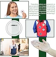 Vista 14 de 16 Pack Acrylic Button Pin Badge 3 Inch Clear Plastic Craft Button with Pin Round Picture Photo Buttons Blank Pin Buttons for Crafts Supplies