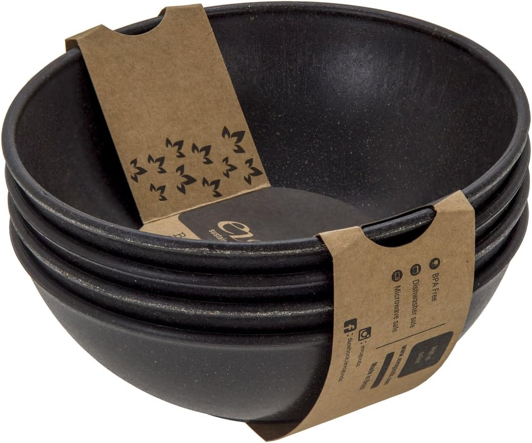 EVO Sustainable Goods Bowl Set, 24 oz. , Black