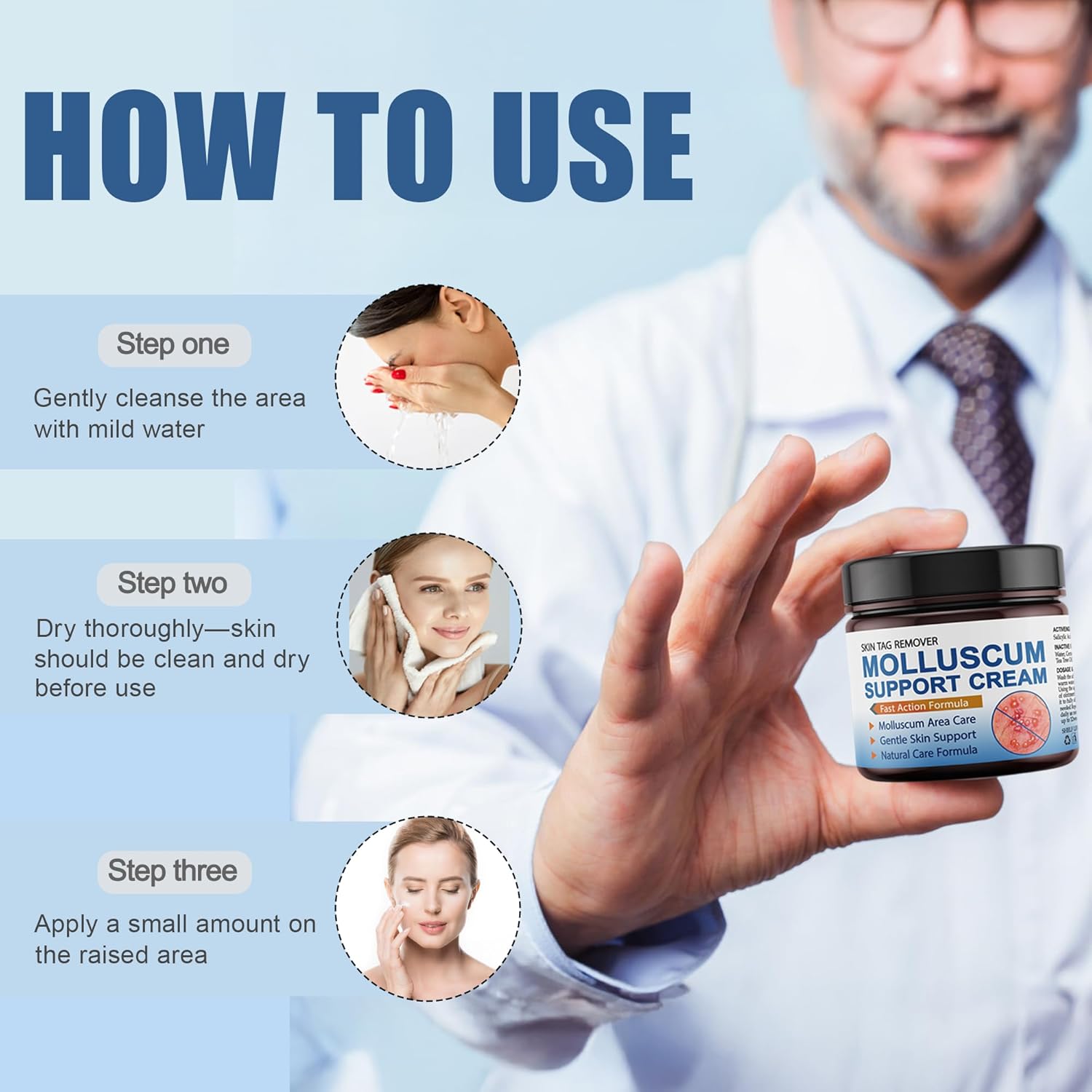 Molluscum Support Treatment, Molluscum Support Cream All Natural Support Cream for Molluscum Rash, 30g