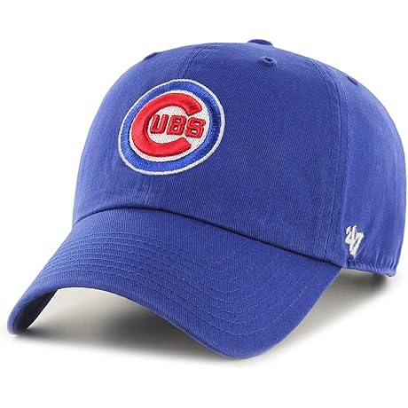 '47 Brand Chicago Cubs Clean Up MLB Dad Hat Cap Royal