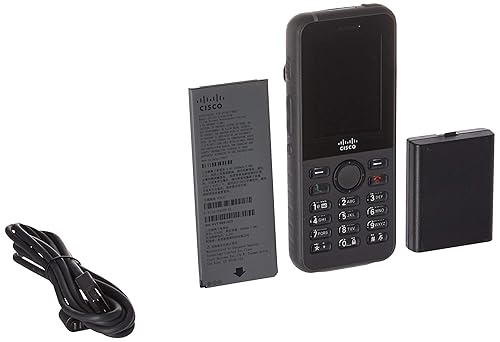 Cisco Teléfono IP inalámbrico unificado 8821 - Auricular de extensión inalámbrico - Interfaz Bluetooth - 2.4" Negro CP-8821-K9 (renovado)
