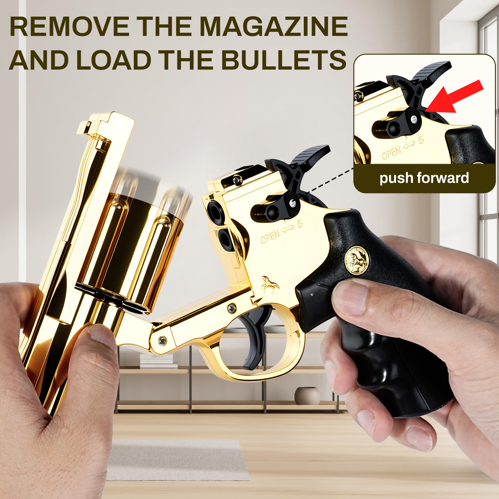 Paquete de 2 Pistolas de Juguete para Pistola Revólver Nerf - Mini Pistola Revólver Realista Blaster de Juguete con 30 Balas de Plástico Suave para Niños de 6 7 8 9 Paquete de 2 Pistolas de Juguete para Pistola Revólver Nerf - Mini Pistola Revólver Realista Blaster de Juguete con 30 Balas de Plástico Suave para Niños de 6 7 8 9