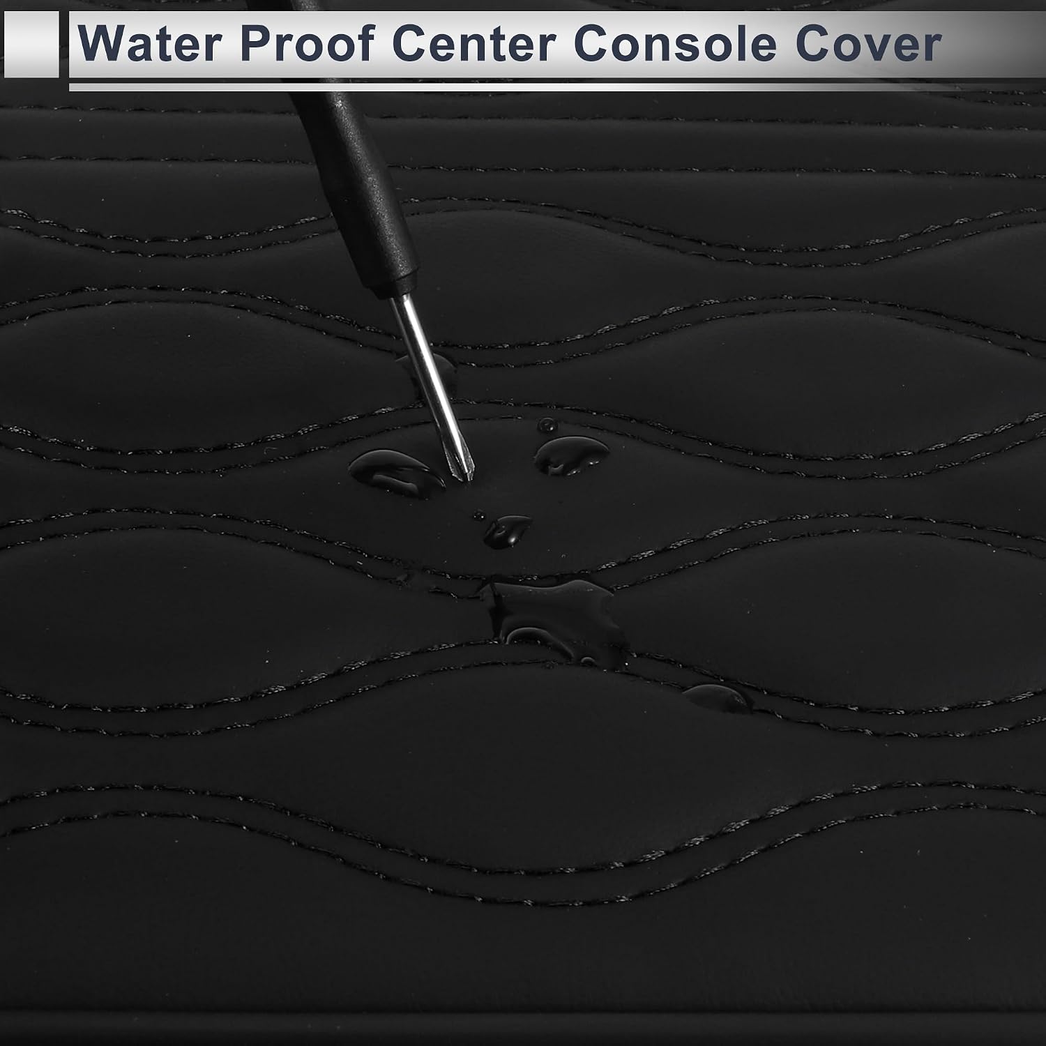 Universal Center Console Cover Car Armrest Cover Multifunctional Middle Console Cover Lid for Most Vehicle SUV Car Sedan 1417"x11.02"x2.56" Black Leather