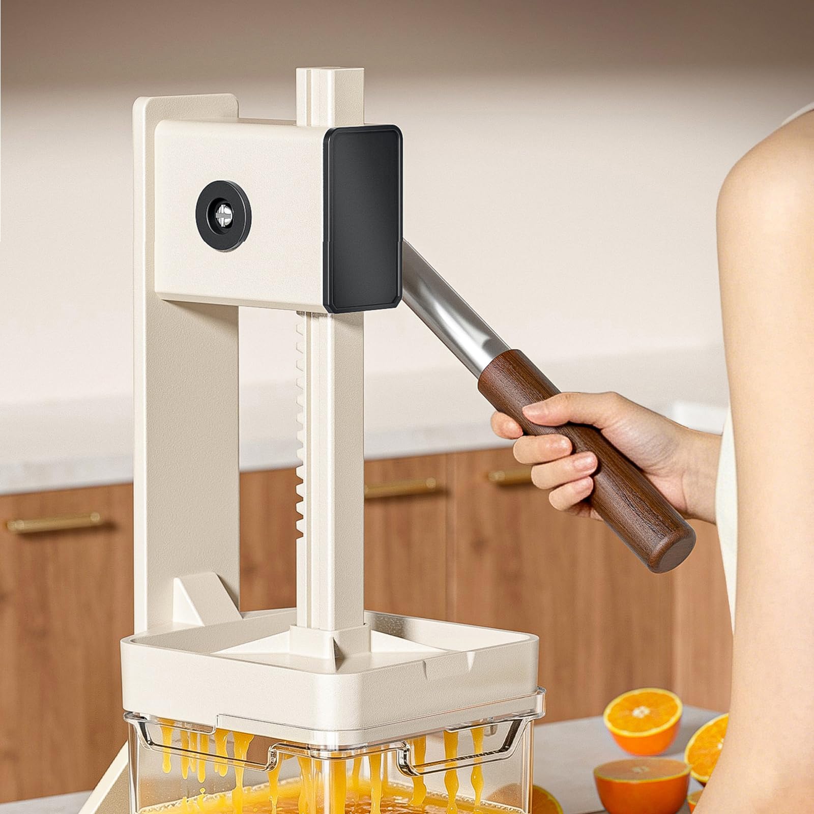 Exprimidor Manual Comercial De Frutas, Exprimidor De Cítricos De Mano, Alto Rendimiento del 99.9%, Jugo En 3 Segundos, Fácil De Limpiar, Base Antideslizante, para Naranjas Y Limones.