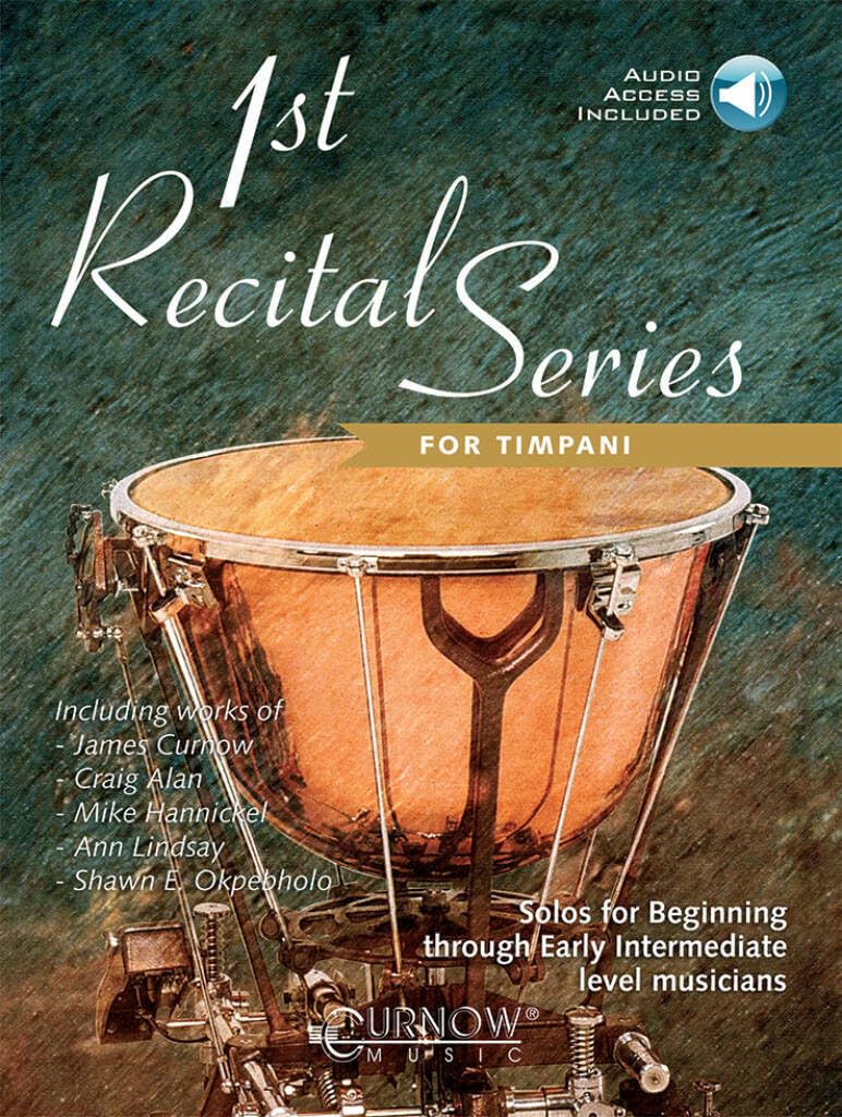 1st recital series for timpani solos for beginning + audio online
