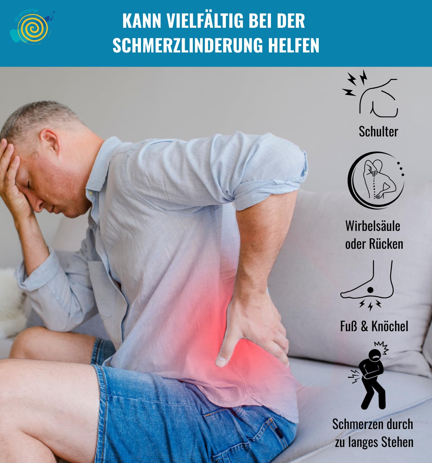Chi Maschine Vitalizer Classic – Chi-Massagegerät mit LCD-Regler, 3 Programmen & 80–160 Bewegungen/Min. | Leiser Betrieb | Rhythmische Fischbewegung für Chi-Fluss & Vitalität von CHI-ENTERPRISE