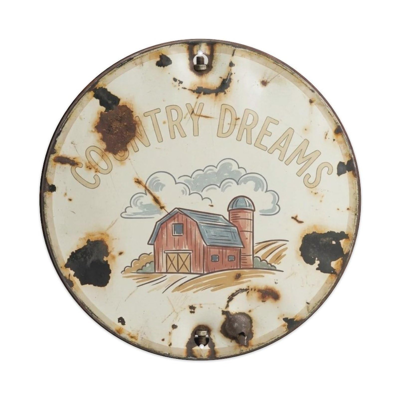 Vintage-Barn Metal Tin Sign Plaque