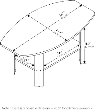 Furinno Simple Design Coffee Table, Espresso