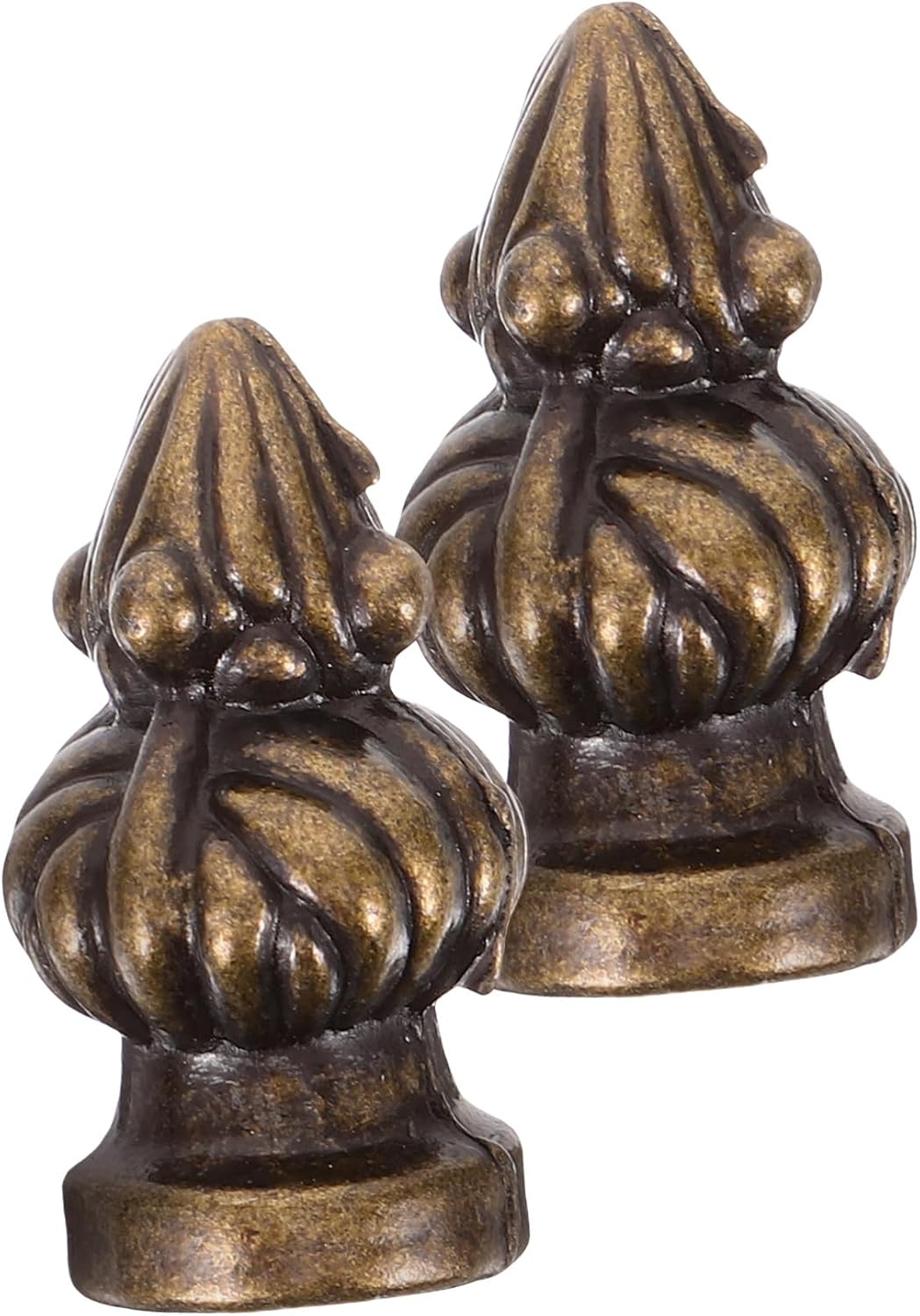 DOITOOL Retro Pineapple Table Lamp Finials 2pcs Metal Lamp Shade Caps Decorative Knobs Suitable for Home Decor and DIY Lighting Projects