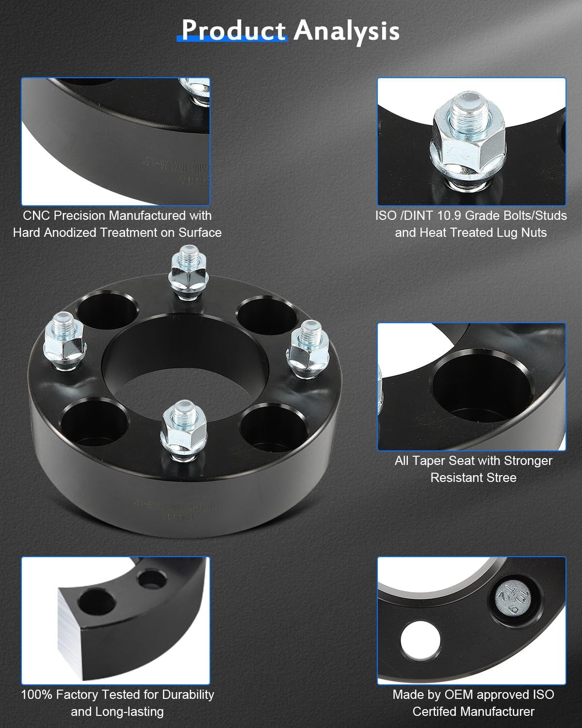 ECCPP 4PCS 4x110 to 4x110 Wheel Spacer 1.5" Wheel Adapter 99-05 for Bombardier 83-09 for Honda 87-88 07-09 for Kawasaki 02-09 for Suzuki 89-91 93-09 for Yamaha