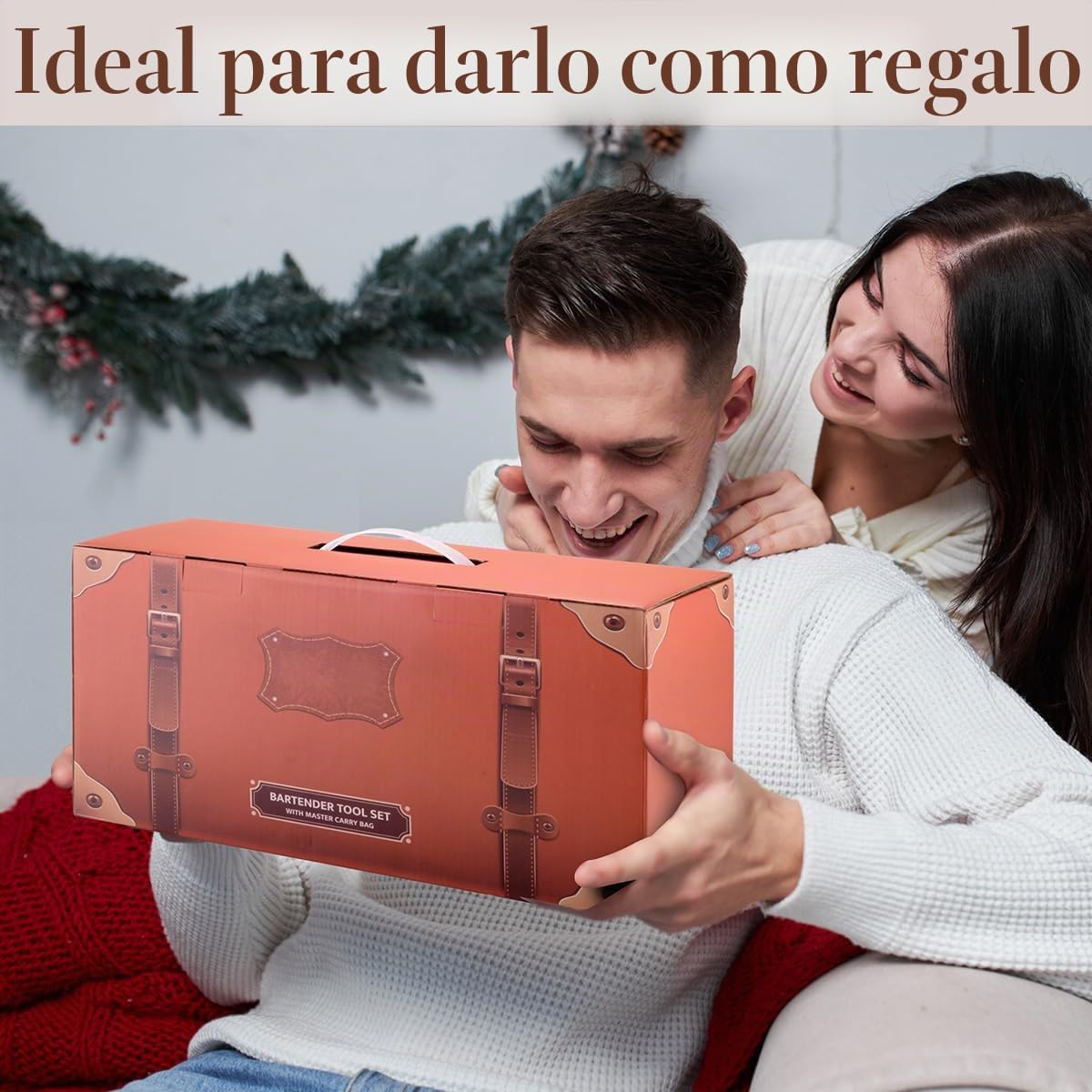 Cocktail Set de 17 Piezas para Regalo, Bolsa Kit de Barman, Conjunto de Bar Profesional, Barman Bartender Kit Bolsa de Bar Portátil con Correa para Bar en Casa, Fiestas, Viajes de Campamento
