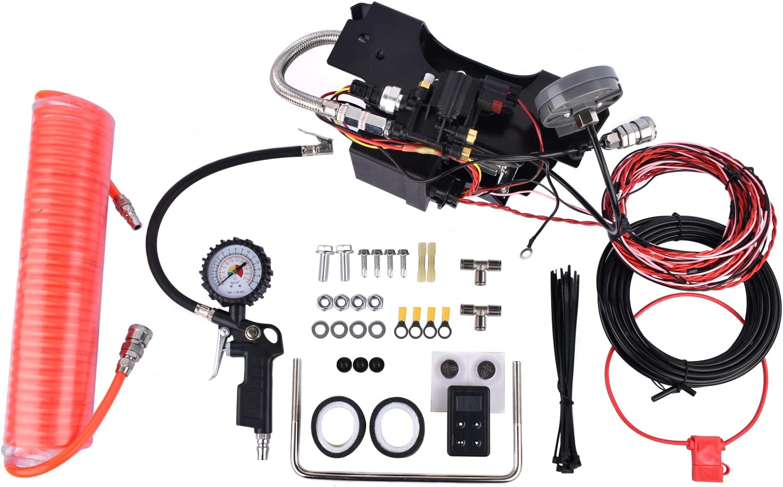 NEWZQ WirelessOne EZ Mount Single-Path Control Air Suspension Compressor Kit Replacement for Air Lift 25980EZ