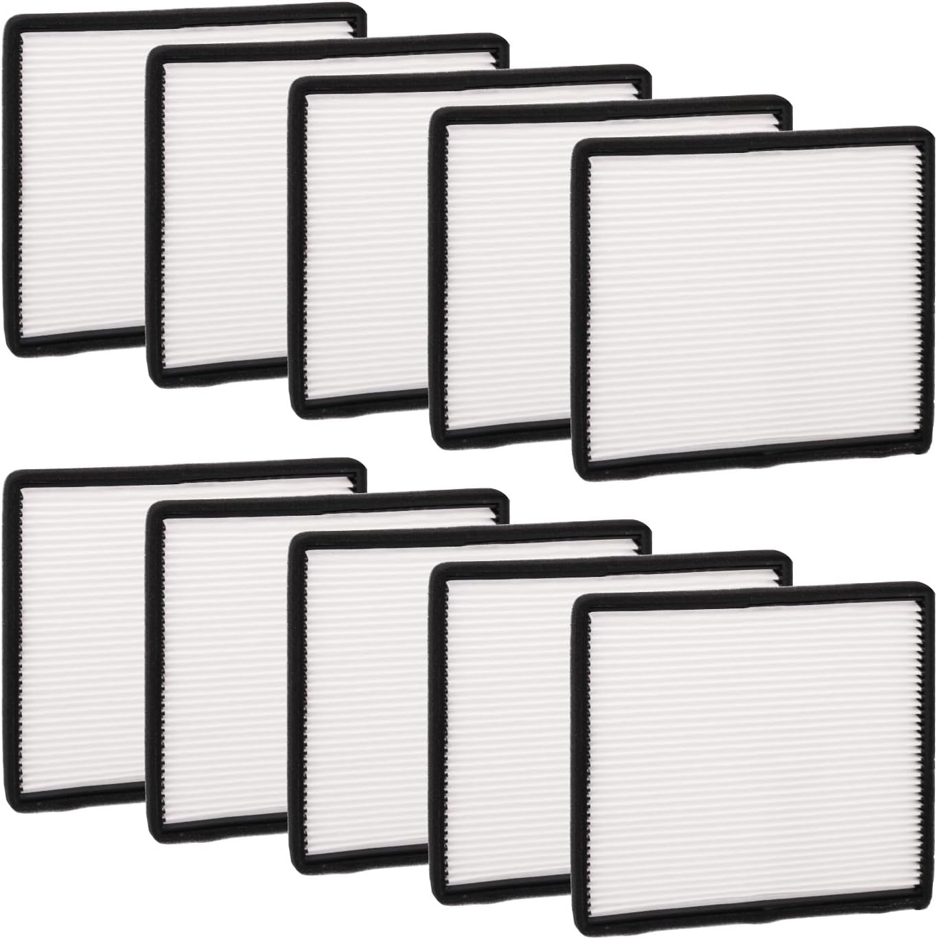 F37-1018 Cabin Filter, Compatible with Kenworth T660 T680 T800 T880 Peterbilt 387 567 579, Replaces PA30269, 93982, 495X58 (10PCS)