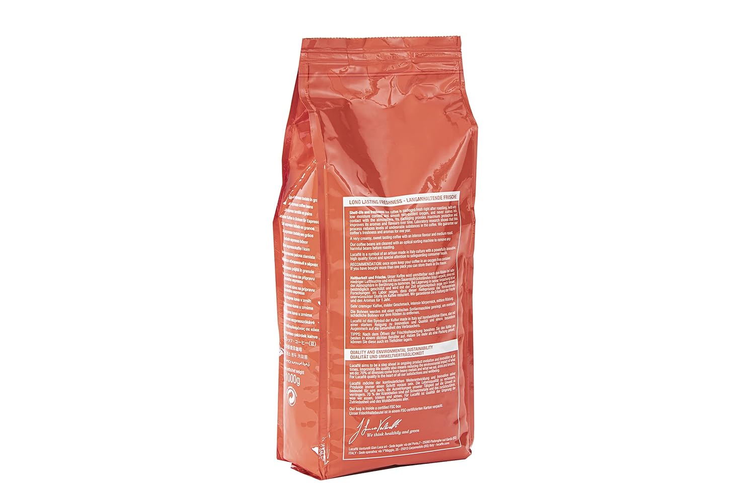 Lucaffe Espresso Bar, 1000 g, Bohne, orange