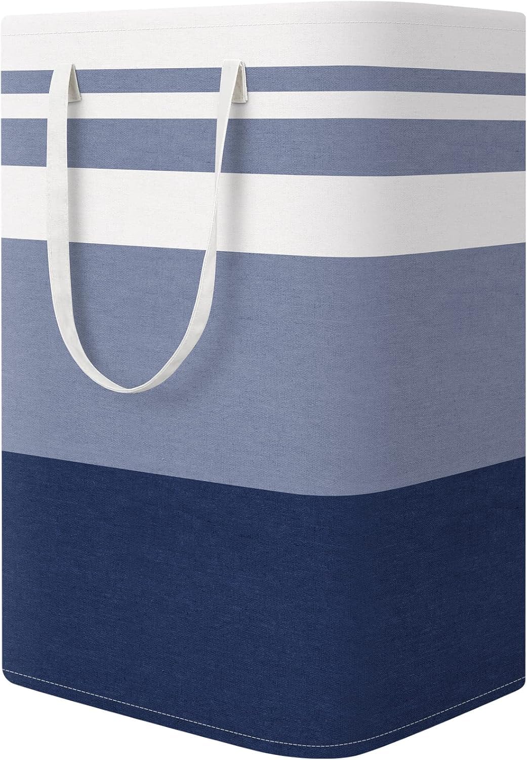 StorageRight Laundry Basket Hamper Large Collapsible Laundry Hamper with Easy Carry Handles，Freestanding Clothes Hampers for Laundry, Bedroom, Dorm, Clothes, Towels, 75L, Gradient Blue