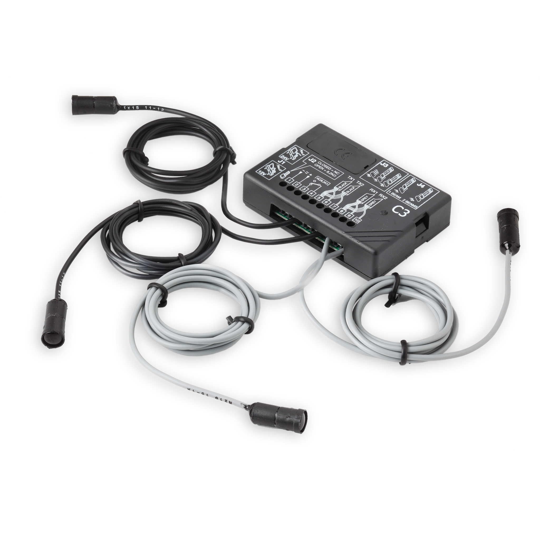 CARDIN CDR892C3-2 PHOTOCELLULE MINI 2 RAYONS MULTIPLEXÉES CLASSE 3 DOUBLE RELAIS - Photocellule pour Portail Battant/coulissant