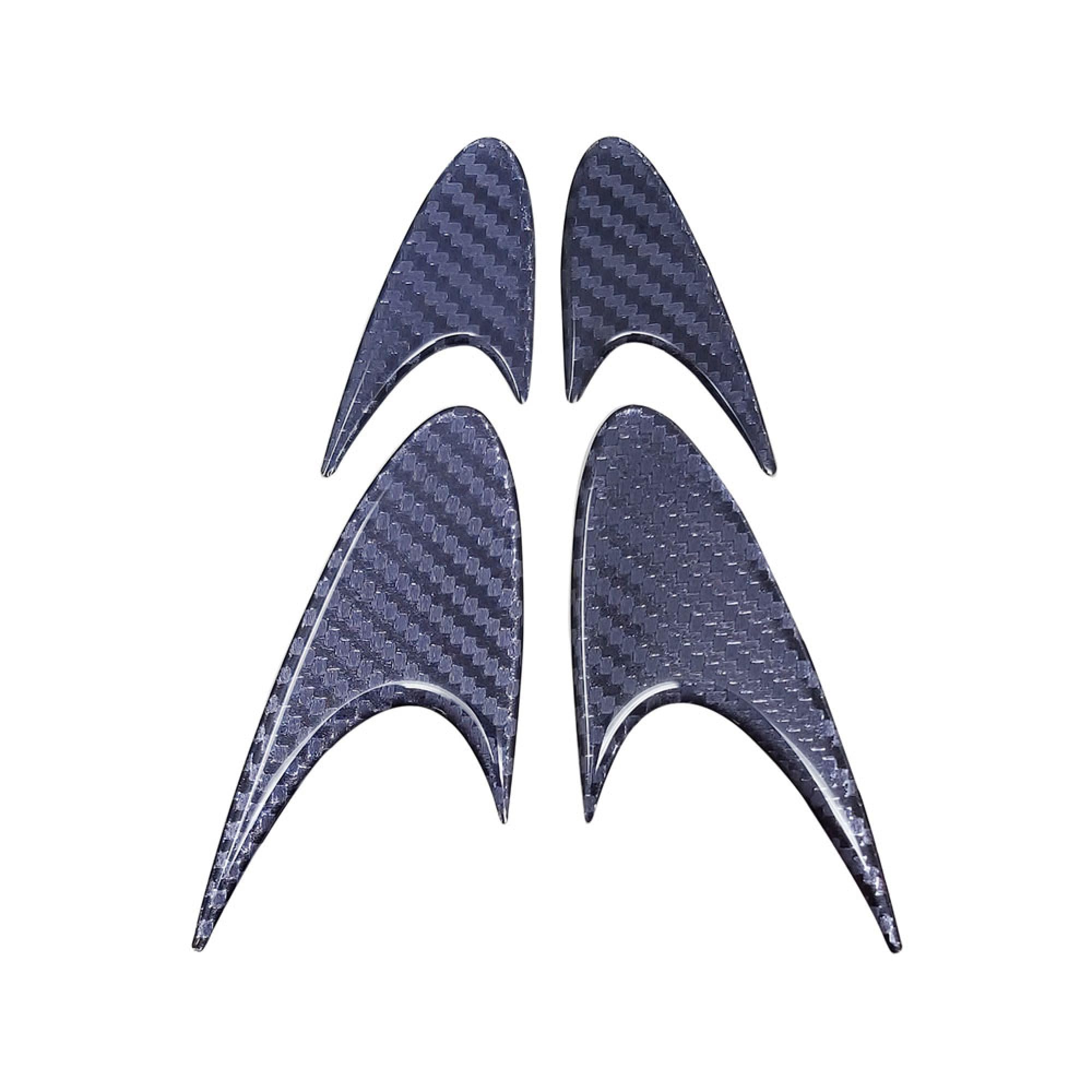 3D Stickers Racing Wings, Carbon Look