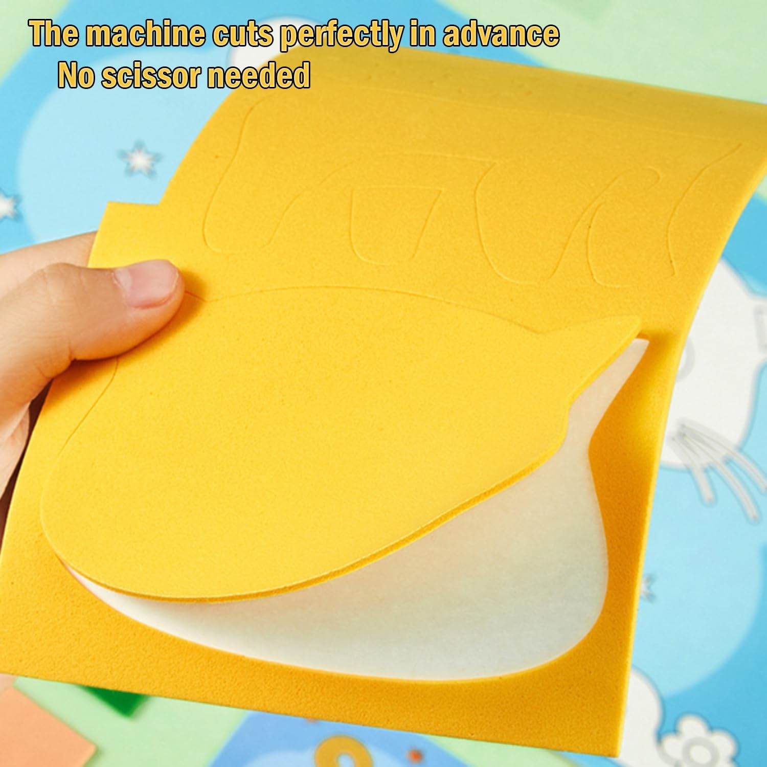 3D EVA Foam Stickers for Toddlers 12PCS Sticky Foam DIY Craft Preschool Art Class Drawing Sticker Puzzle Art Kit for Kids Boys Girls (Cartoon Animals A)