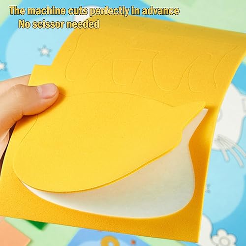 Miniatura 5 de Lovyan Calcomanías de espuma EVA 3D para niños pequeños, 12 piezas de espuma adhesiva, manualidades, preescolar, clase de arte, kit de arte de