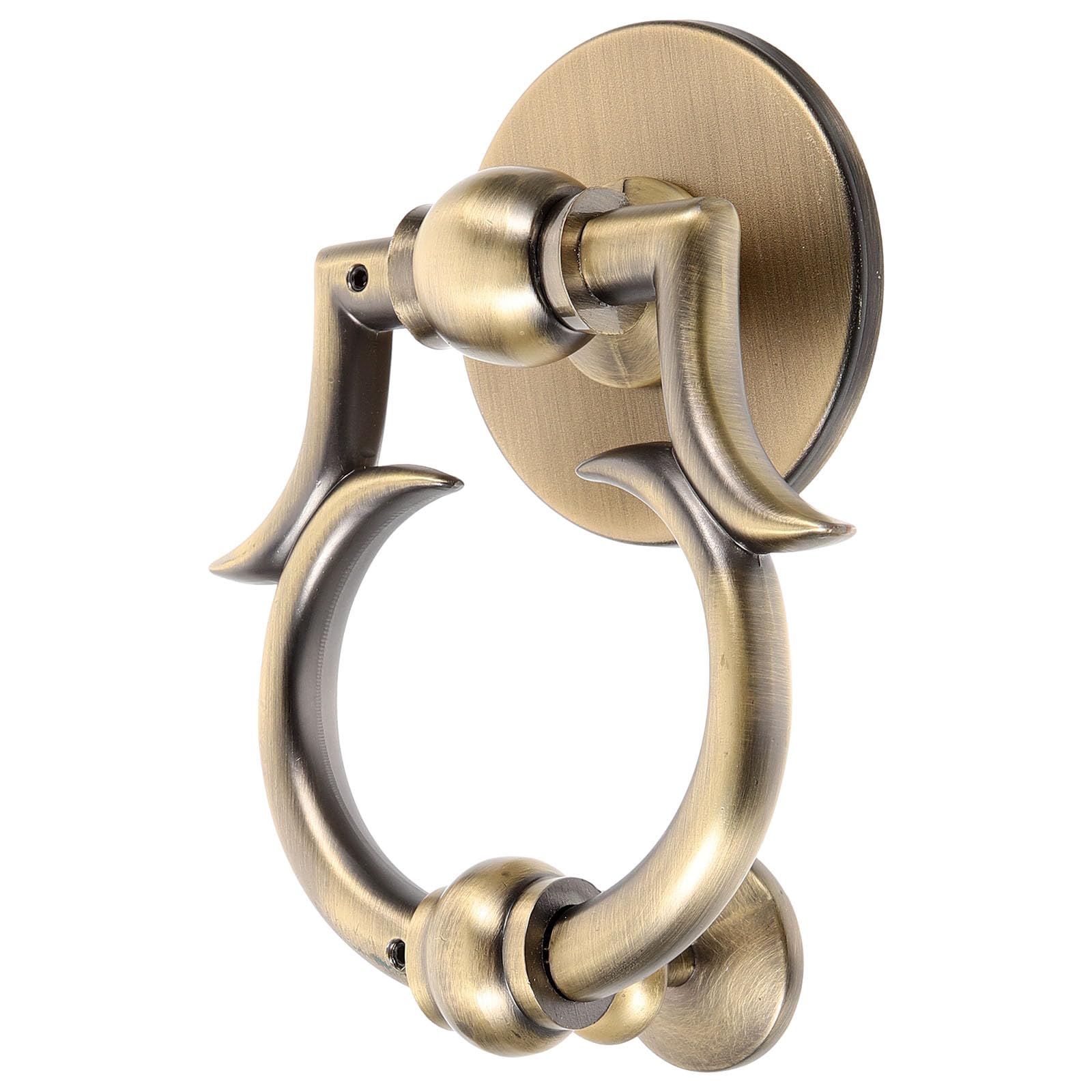ABOOFAN Heurtoir de Porte D'habitation en Alliage de Zinc Or, Installation Facile, Résistant la Rouille, Design Européen Élégant pour Porte D'entrée Classique