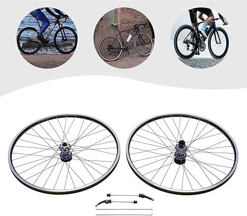 Miniatura 2 de Juego de ruedas de bicicleta de montaña de 29 pulgadas, ruedas de bicicleta de montaña de doble disco, borde de aleación de aluminio, liberación