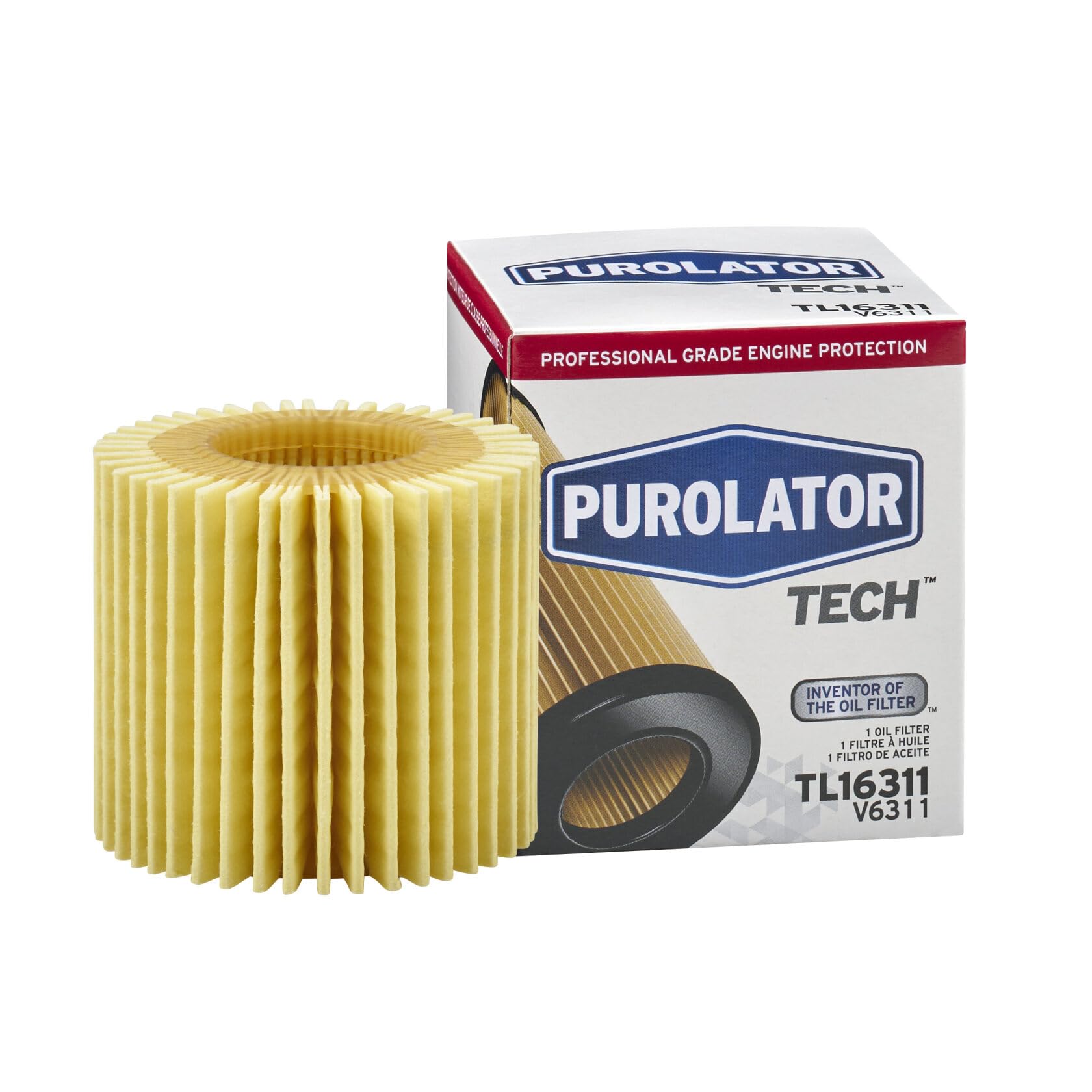 Purolator TL16311 PurolatorTECH Cartridge Oil Filter Compatible With 2009-2017 Toyota Corolla, 2010-2018 Toyota Prius, 2018-2022 Toyota C-HR and 2012-2017 Toyota Prius V