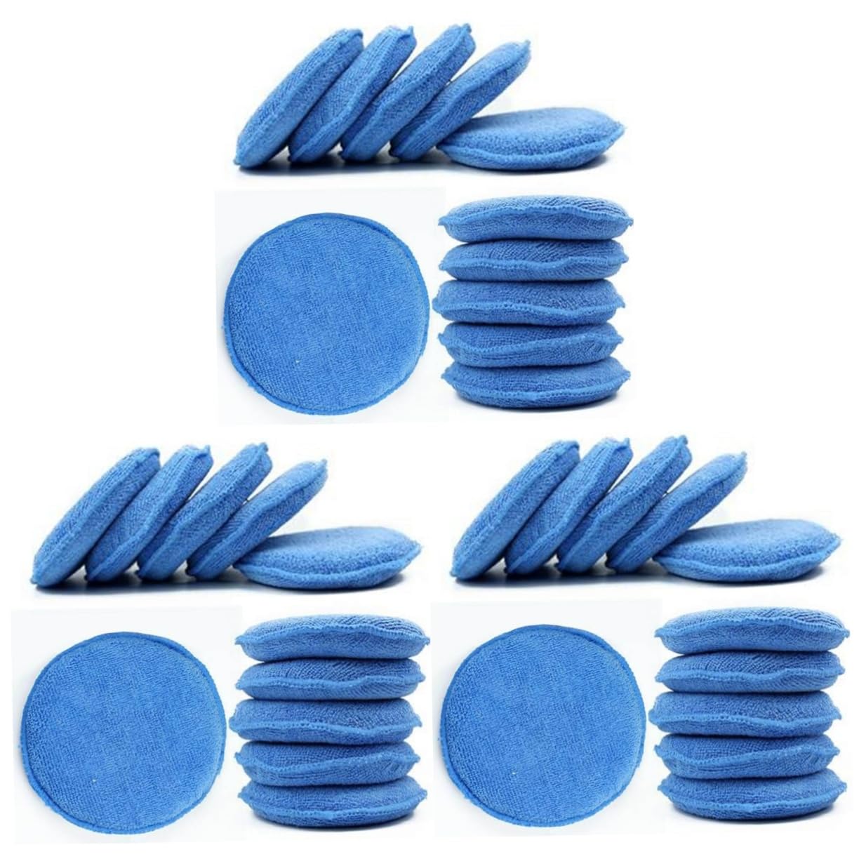 ibasenice Mikrofaser Applicator 30 Stk Wachs Polieren Handpolitur- Applikatorpad Polieren Blaue Wachspolitur Autos Autos Für Autopolitur Schwämme Zum Reinigen Schwamm Reinigungsmittel