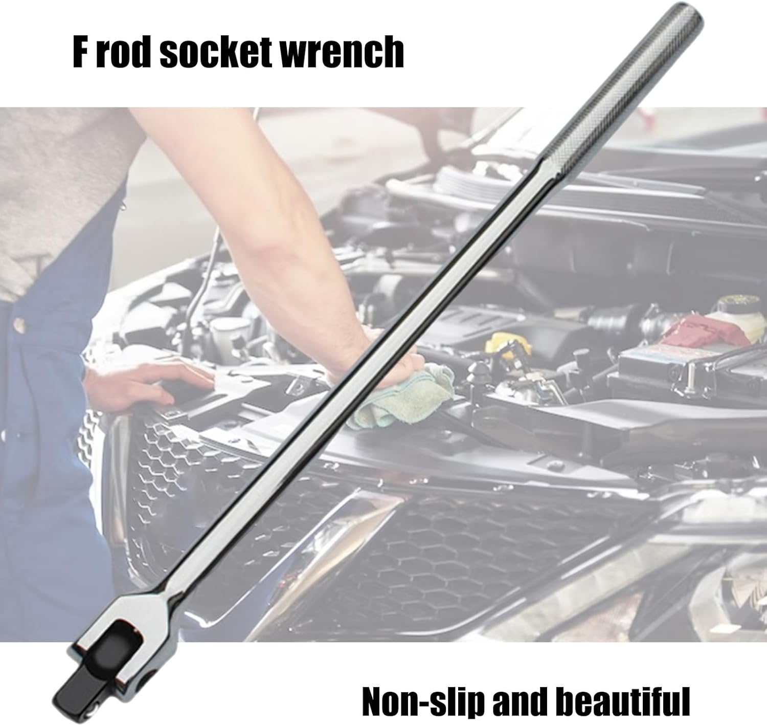 Easy to Use Rod Socket Wrench Automotive Hand Tool High Carbon Steel Sleeve Spanner for Professional Car Repair Work