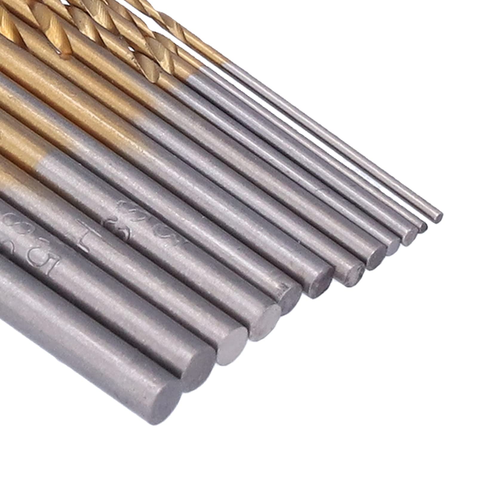 120Pcs Industrial Strength Carbide Tip Twist Drill Bit, High Speed Steel Hardened Metal Manual Hardware Tools Replacement for Stainless Steel, Cast Iron, Wood and Plastic