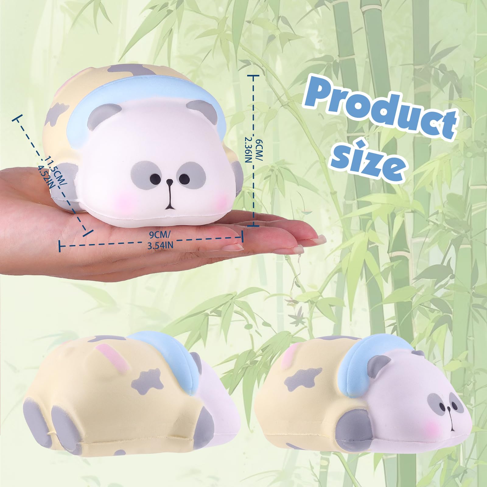 Anboor Squishies Toys For Kids Panda Slow Rising Animals Foam Squishys Jumbo Animal Big Stress Squishes Cute Squeeze Toy - Image 2