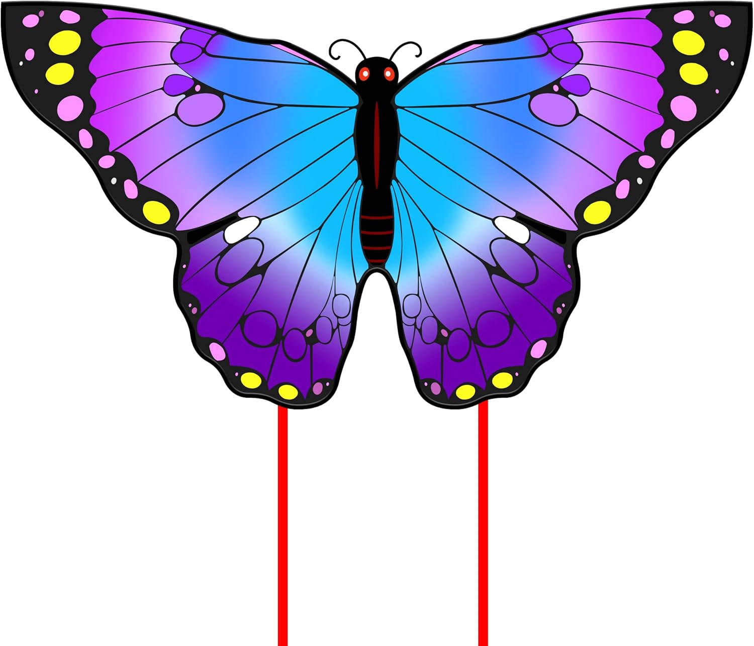 Kite, Butterfly Kites for Kids Ages 4-8 8-12 & Adults, Extremely Easy to Fly for Beginner, Kite with 328ft Line Handle, for Outdoor Activities & Family Trip Easter Gifts (Purple)