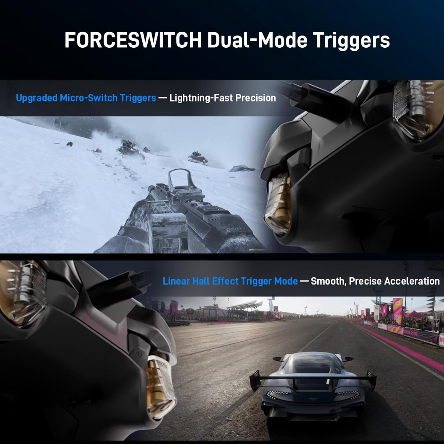 FLYDIGI VADER 5S Wired Controller for Xbox Series X|S, Xbox One, Windows 10/11, FORCEFLEX Adjustable Tension Joysticks, FORCESWITCH Triggers, 6 Remappable Buttons, 3.5mm Audio Jack - Image 4