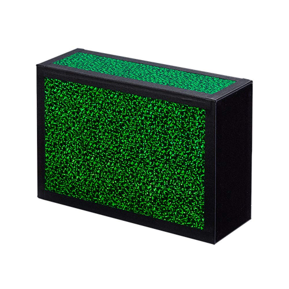Henrys Juggling Wooden Cigar Box - Glitter Colors with Black Tape (Green)