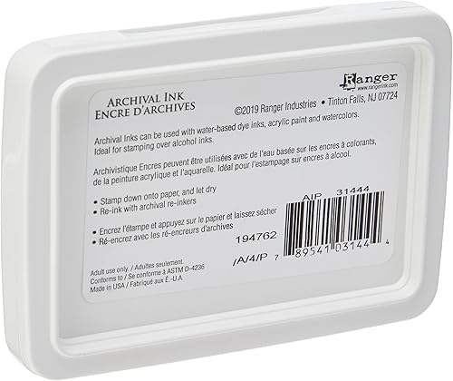 Miniatura 3 de Ranger AIP31444 - Almohadilla de tinta Cobalt Archival Dye permanente impermeable, 1 unidad (paquete de 1), multicolor