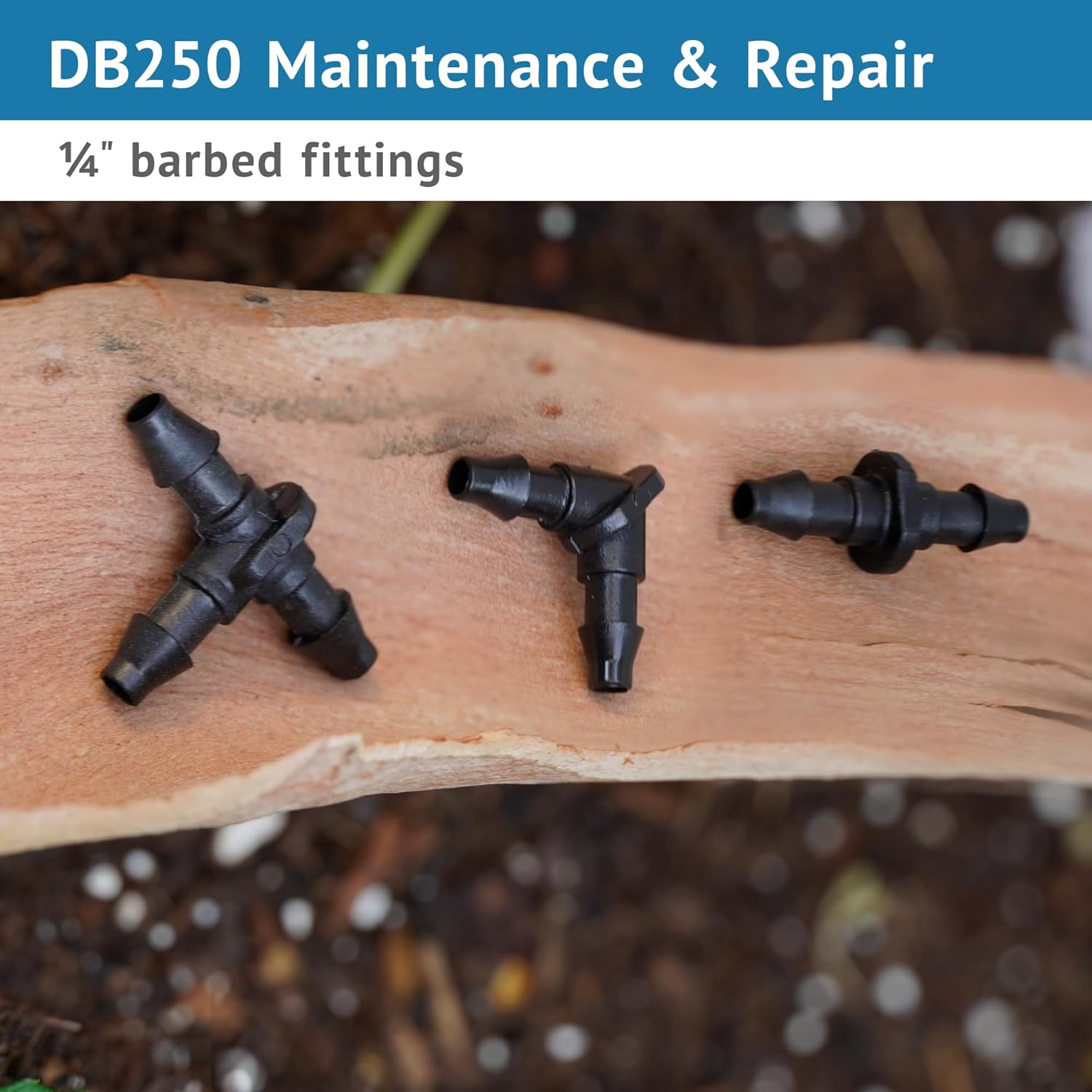 DIG DB250 Drip Irrigation Maintenance and Repair Expansion Bucket 162 Piece Kit for Quarter Inch Systems