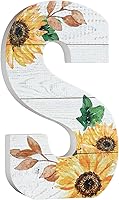 Vista 19 de COLLECTIVE HOME - Letras de madera de 10 pulgadas para decoración de pared, decoración del alfabeto de mesa de girasol, decoración de granja