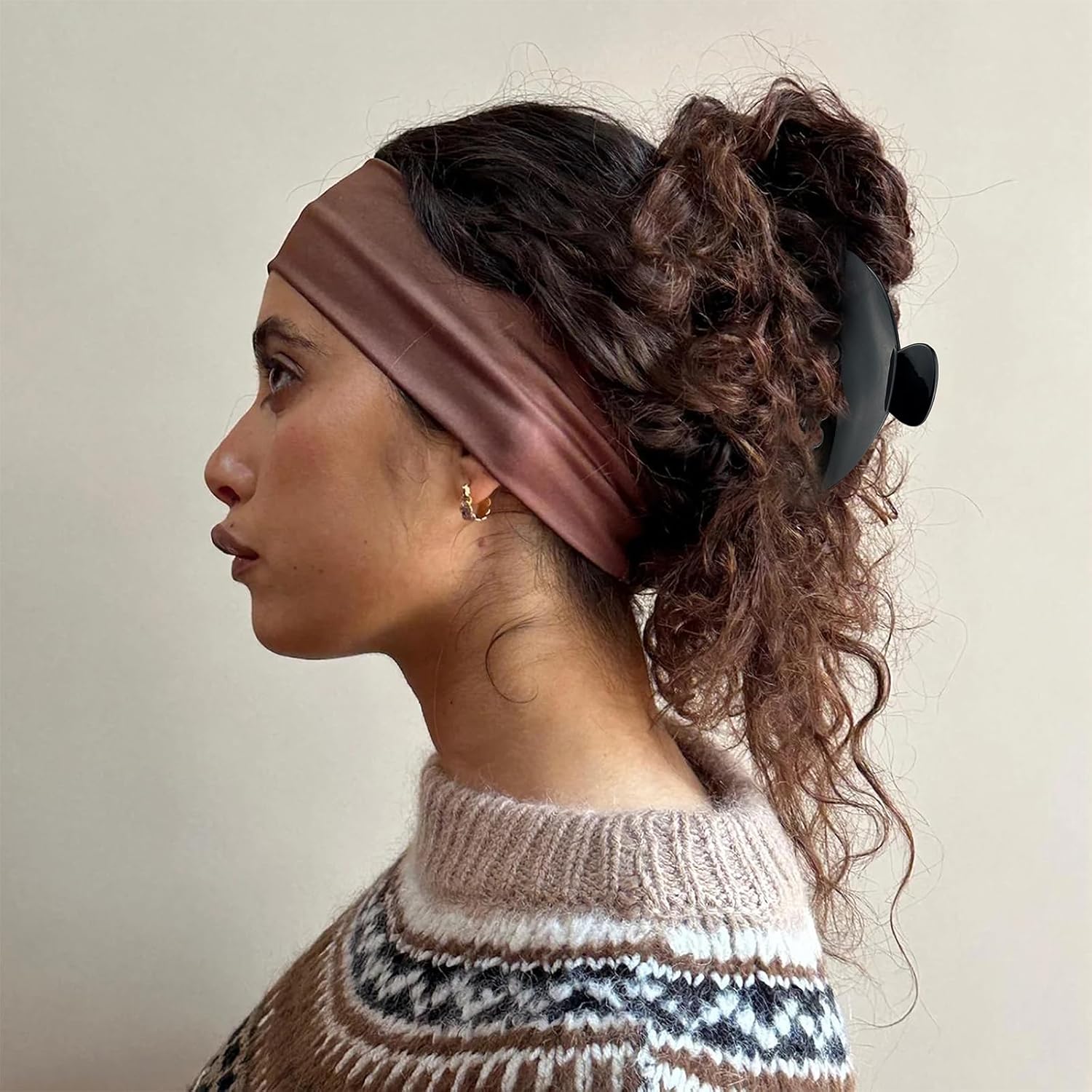 Hair Claw Clip for Women, 5 Inch Large Nonslip Claw Clip, Strong Hold for Medium Hair, Comfortable No-Pull, For Half-Up & French Twist, Fashion Hair Accessory Gift - Image 4