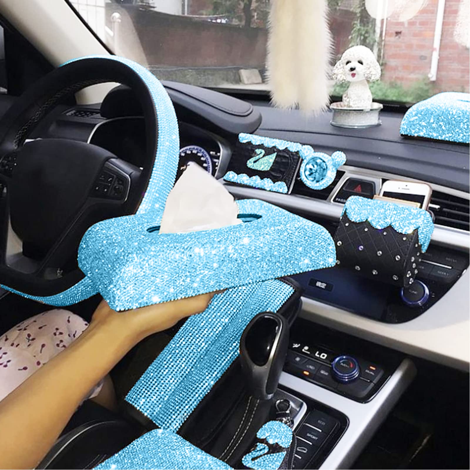 Foglio di Strass Bling Adesivo di Strass in Cristallo per Veicolo Auto Cellulare Telefono e Regali Abbellimento Craft Decorazione 40 x 24 cm Cristallo AB