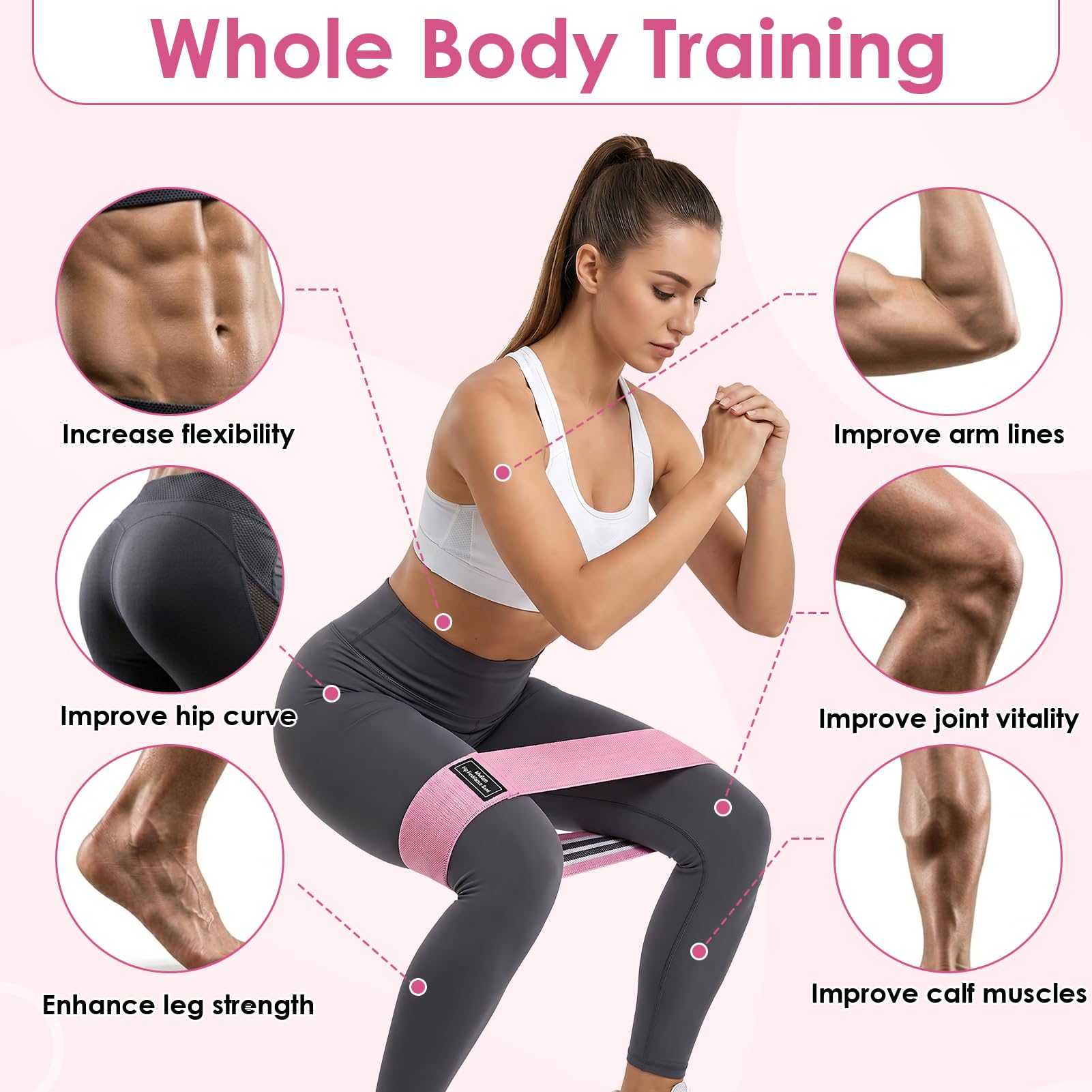 Set De 2 Sangles De Yoga – 11 Boucles Réglables, Résistance 54 Kg, Extensible 130-260 Cm, Pilates, Stretching