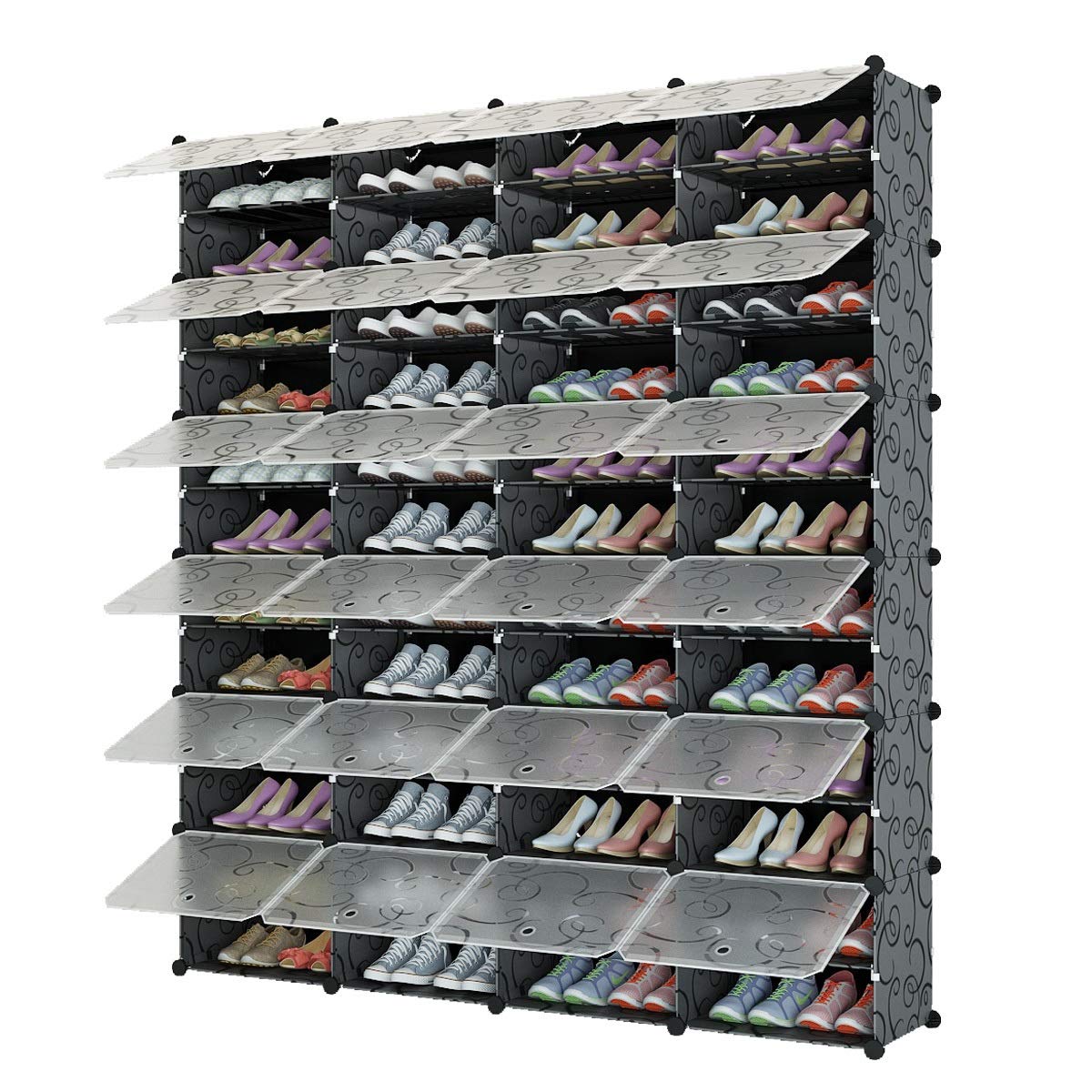 Aeitc 96 Pairs Shoe Rack Organizer Shoe Organizer Expandable Shoe Storage