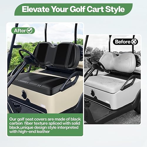 Miniatura 4 de T TGBROS Fundas de asiento de carrito de golf para Club Car DS OEM, fundas de asiento ordinarias para carrito de golf, kit de cojín de asiento