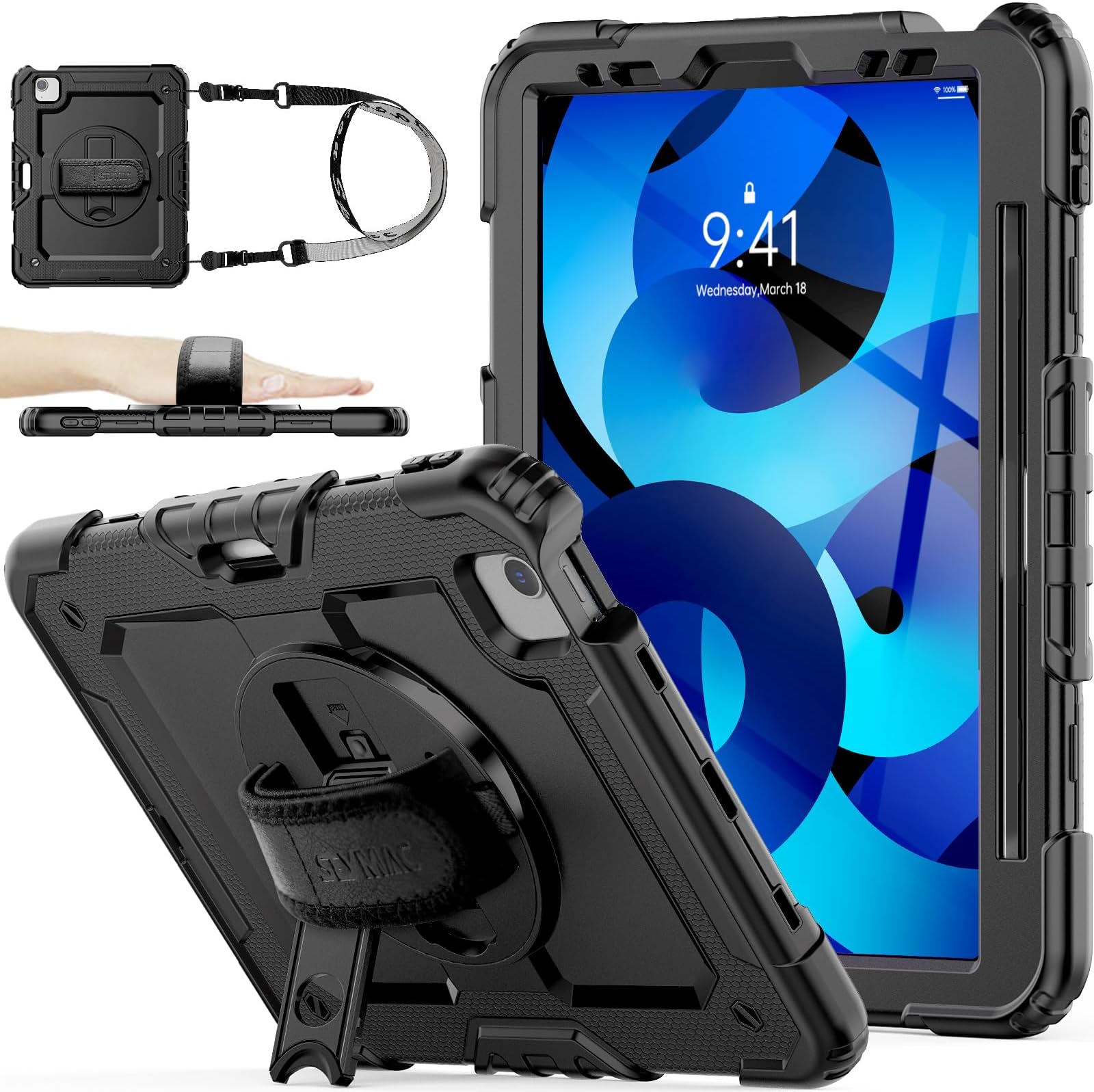 SEYMAC stock Case for iPad Air 11 Inch M3/M2 (2025/2024) with Screen ...