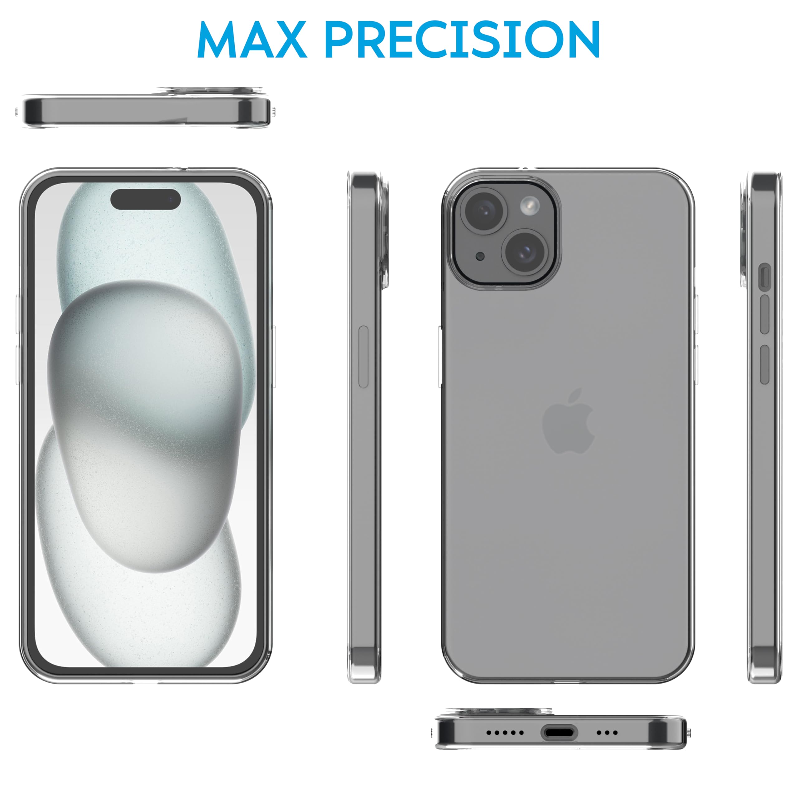 N NEWTOP Cover Compatibile per iPhone 15, Custodia TPU SOFT Gel Silicone Ultra Slim Sottile Flessibile Case Posteriore Protettiva Anti Urto Guscio Proteggi Scocca (Giallo