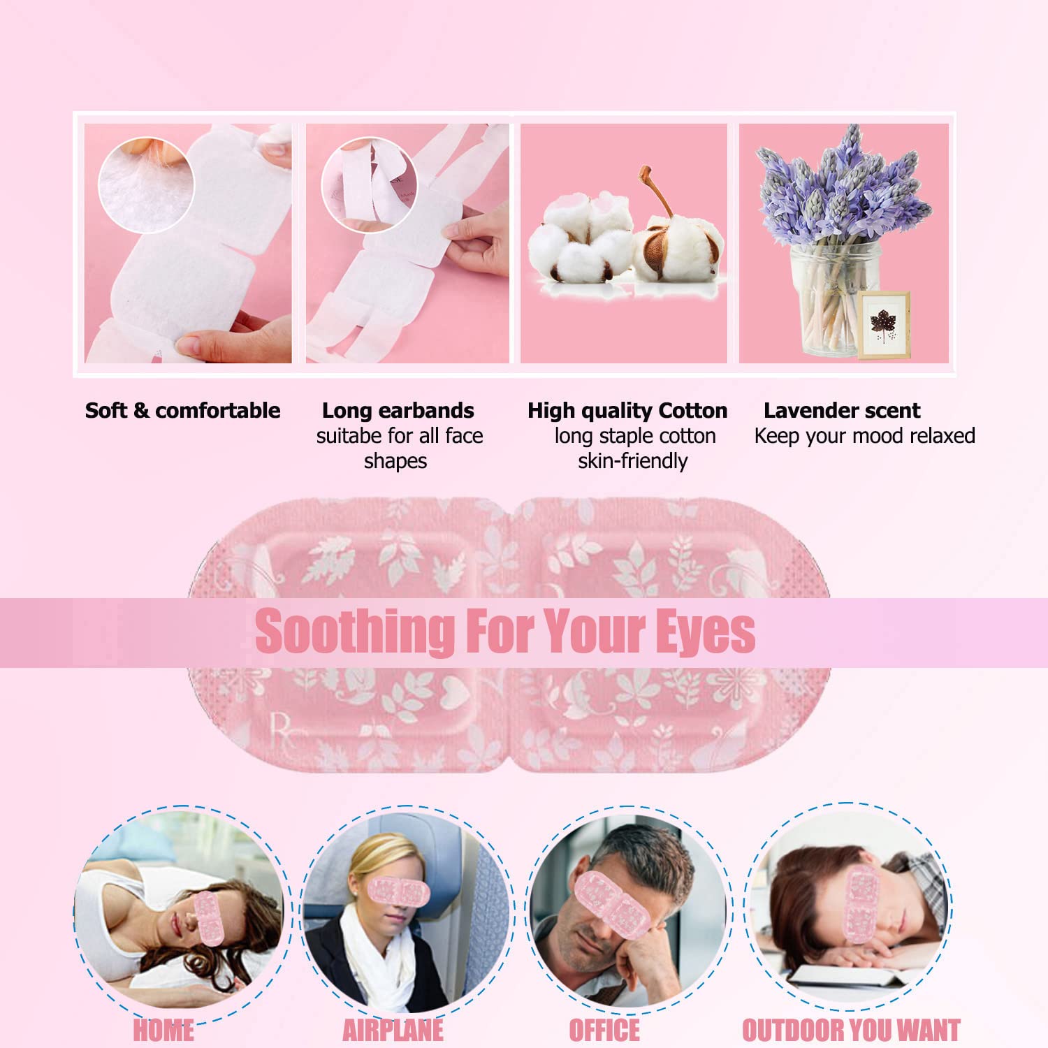 10 Packs Health Care Steam Sleep Eye Masks for Dry Eyes Puffy Fatigue