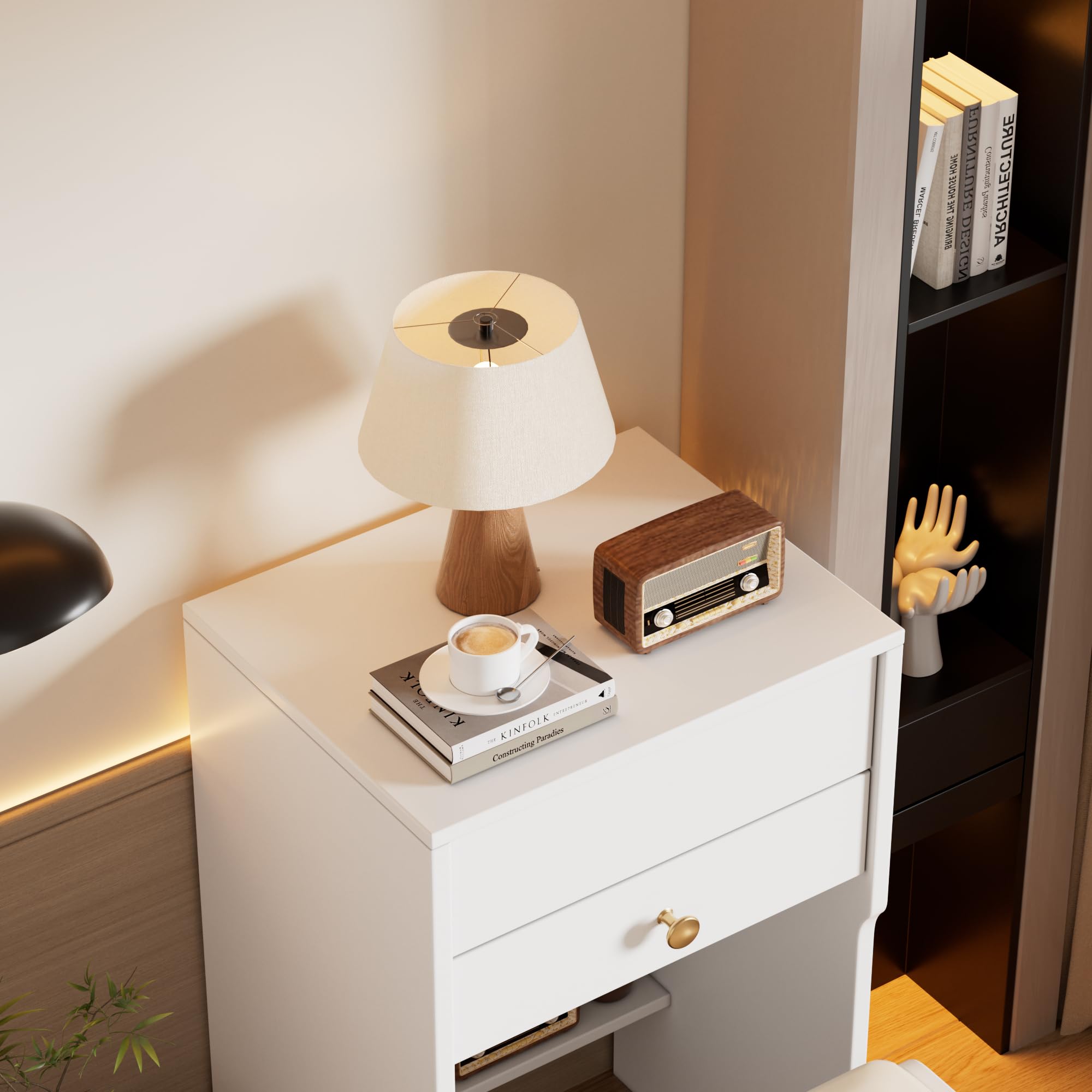 MSFE 3 in 1 Tavolo da Trucco con specchio, Piccola Vanity Toeletta da Trucco Moderna con Sgabello, Tavolo da Toeletta Piccolo con Sgabello, Cassetti e Scatola Portaoggetti, 37.5 * 40 * 109 cm