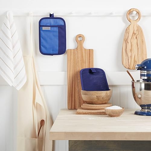 Miniatura 22 de KitchenAid Beacon - Juego de soportes antideslizantes de dos tonos, batido/beige, 7 x 10 pulgadas, 2 piezas