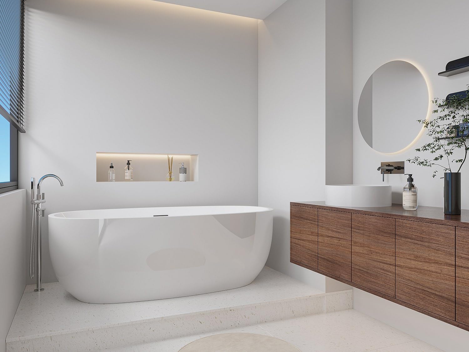 Venta-unica - BaÒera exenta NICA - 238L - 170 x 80 x 58 cm - Blanco