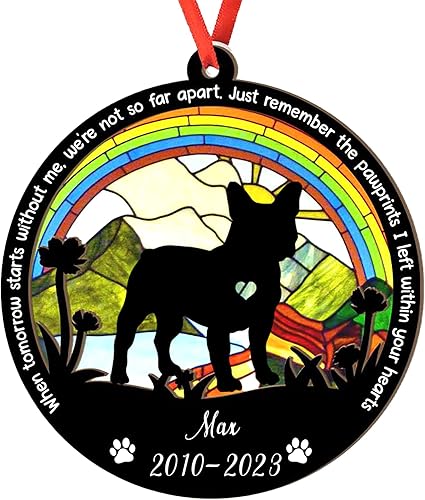 Miniatura 73 de Adorno de atrapasoles de setter irlandés personalizado, adorno de Navidad de Setter irlandés, regalo para perro amante, setter irlandés